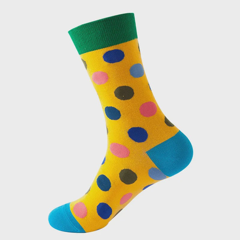 Unisex Katoenen Sokken met Vrolijke Fruit, Dieren & Kunst Prints - Hip Hop & Skateboard Stijl