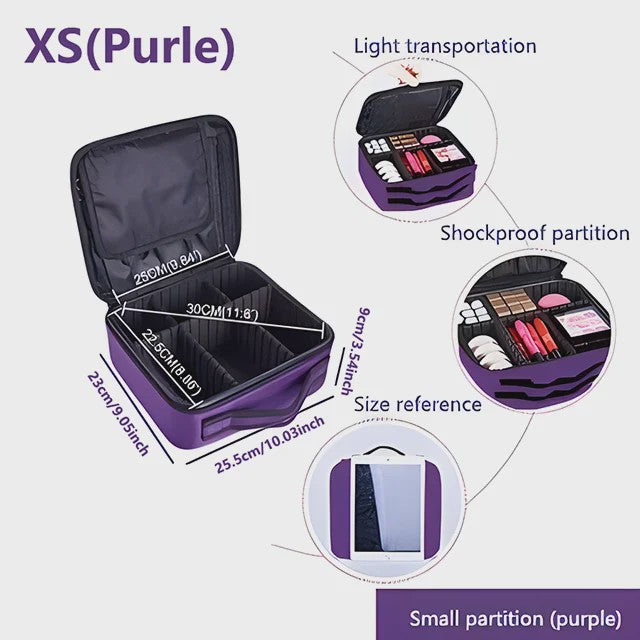 Professionele Make-up Koffer - Grote Capaciteit Reis Organizer voor Cosmetica & Beauty Tools