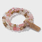 Set van 3 Natuurstenen Kralen Armbanden - Dames & Heren - 4, 6, 8 MM