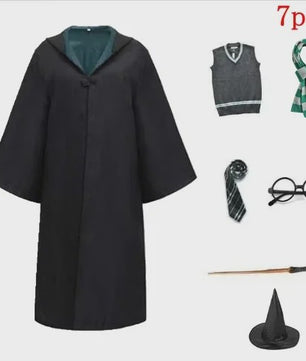 Harry Potter Cosplay Kostuum Set - Volwassenen & Kinderen - Gryffindor & Slytherin
