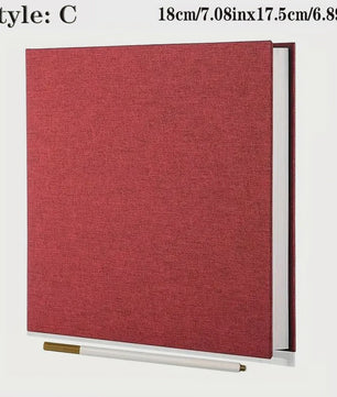 Linnen Fotoalbum Zelfklevend - DIY Scrapbook voor 2x3 tot 8x10 Inch Foto's