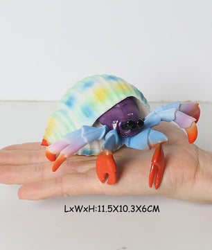 Realistische Heremietkreeft Figuur - Duurzaam PVC Zeedier Speelgoed voor Kinderen