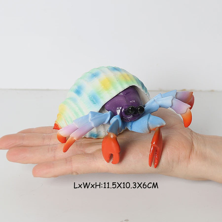 Realistische Heremietkreeft Figuur - Duurzaam PVC Zeedier Speelgoed voor Kinderen