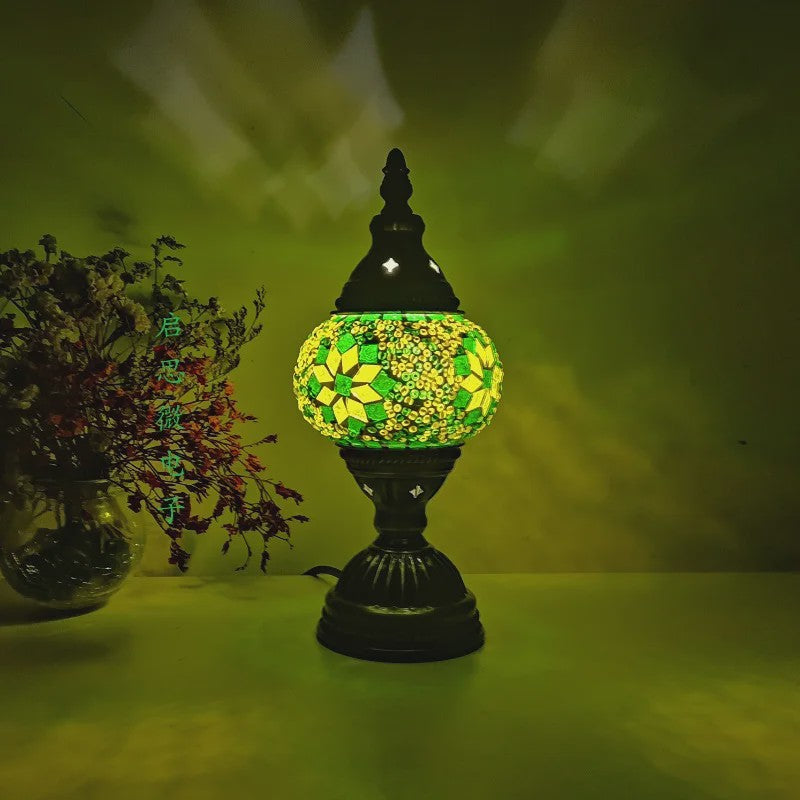 Handgemaakte Mozaïek Tafellamp - Vintage Art Deco Stijl Nachtlampje