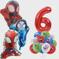 Superheld Folieballonnen Set: Spiderman, Batman, Iron Man & Captain America - Feestdecoratie
