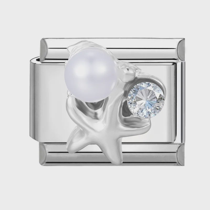 Zee Dieren Charms voor Italiaanse Bedelarmbanden - Sterrenvis, Kwal, Schelp & Walvis - DIY Sieraden Maken