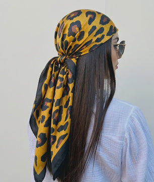 Luxe Zijden Vierkante Sjaal 90x90cm - Stijlvol Foulard voor Dames