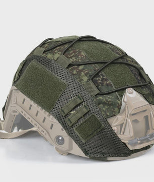 Tactische Helm Cover met Elastisch Koord voor Fast Helm - Airsoft & Paintball Camouflage