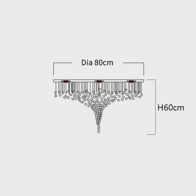 Luxe Kristallen LED Plafondlamp - Moderne Hanglamp voor Trappenhuis, Hal & Woonkamer