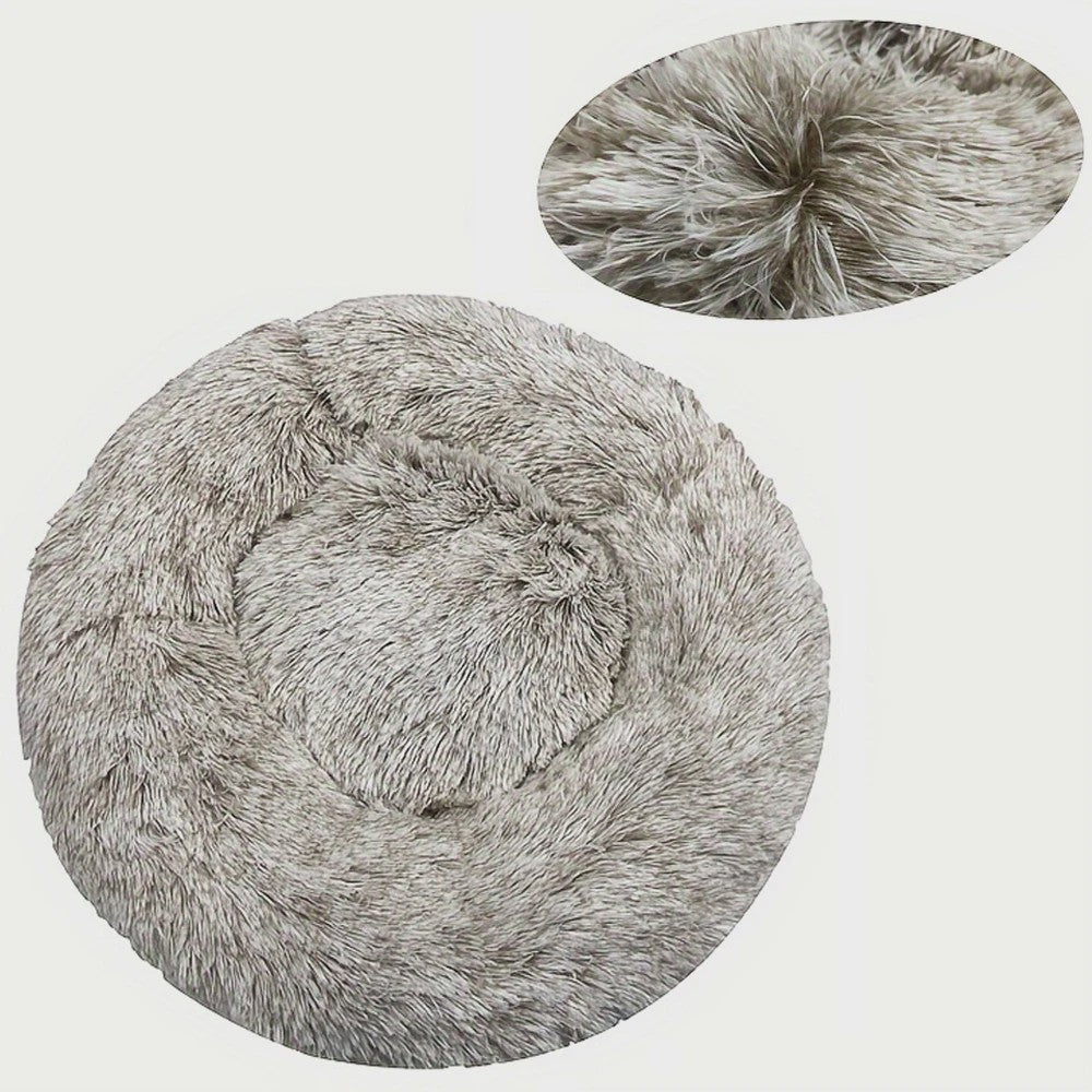 Luxe Ronde Hondenkussen - Extra Zacht & Warm Pluche Hondensofa voor Middelgrote Honden en Katten
