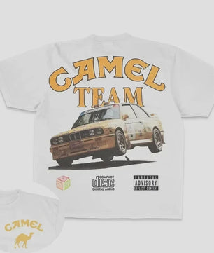 Retro Camel Cigarettes T-Shirt - Vintage Oversized Unisex Kleding