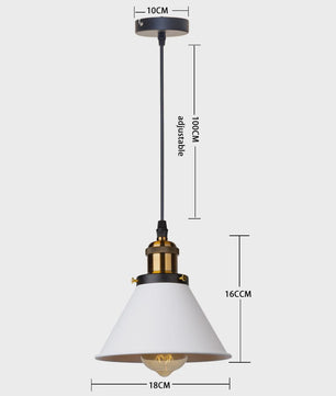 Retro Hanglamp Loft Stijl - Industriële Plafondlamp met E27 Fitting