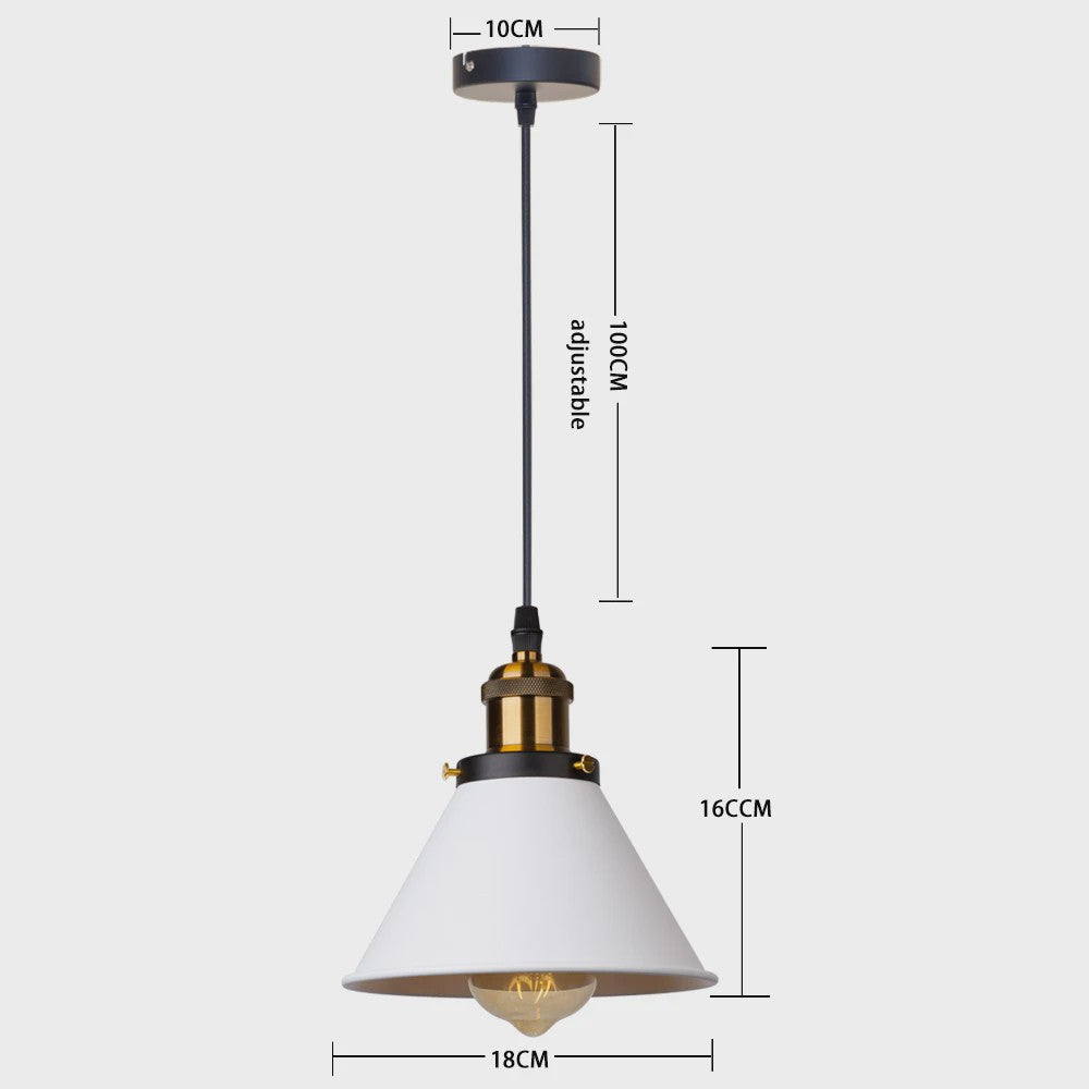 Retro Hanglamp Loft Stijl - Industriële Plafondlamp met E27 Fitting