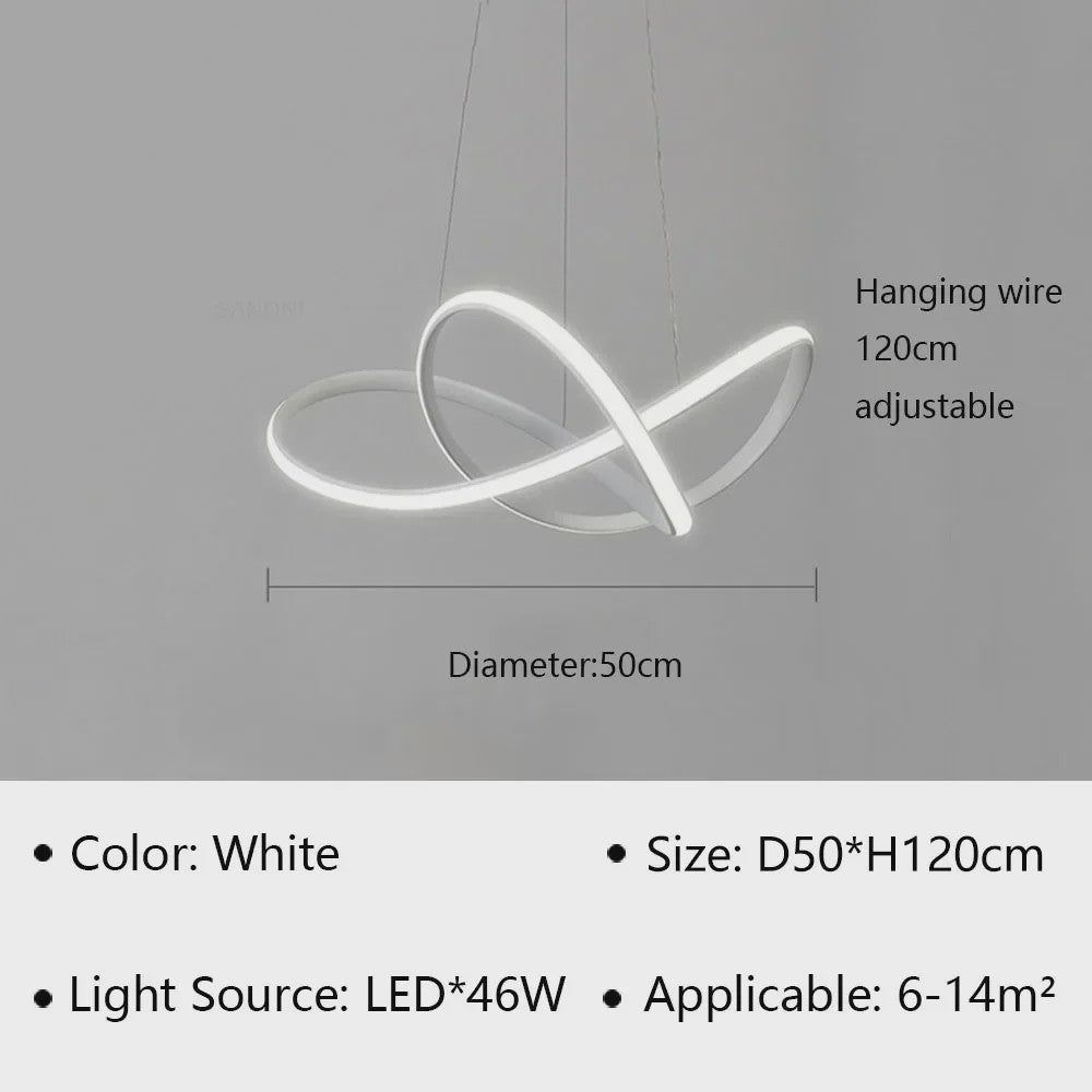 Moderne LED Hanglamp - Stijlvolle Verlichting voor Woonkamer, Eetkamer & Slaapkamer