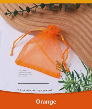 100x Organza Zakjes - Cadeau, Sieraden & Feest - Diverse Maten & Kleuren