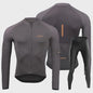 Heren Fietsset Lange Mouw Jersey met Bib Pants - Ademend en Comfortabel