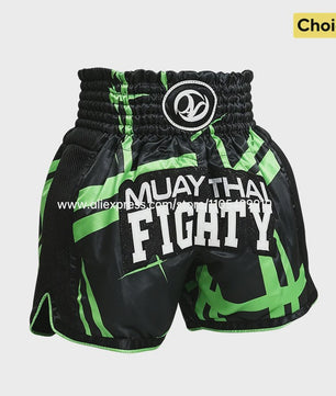 Muay Thai Bokshort Satin met Mesh Panel - Unisex & Kinderen