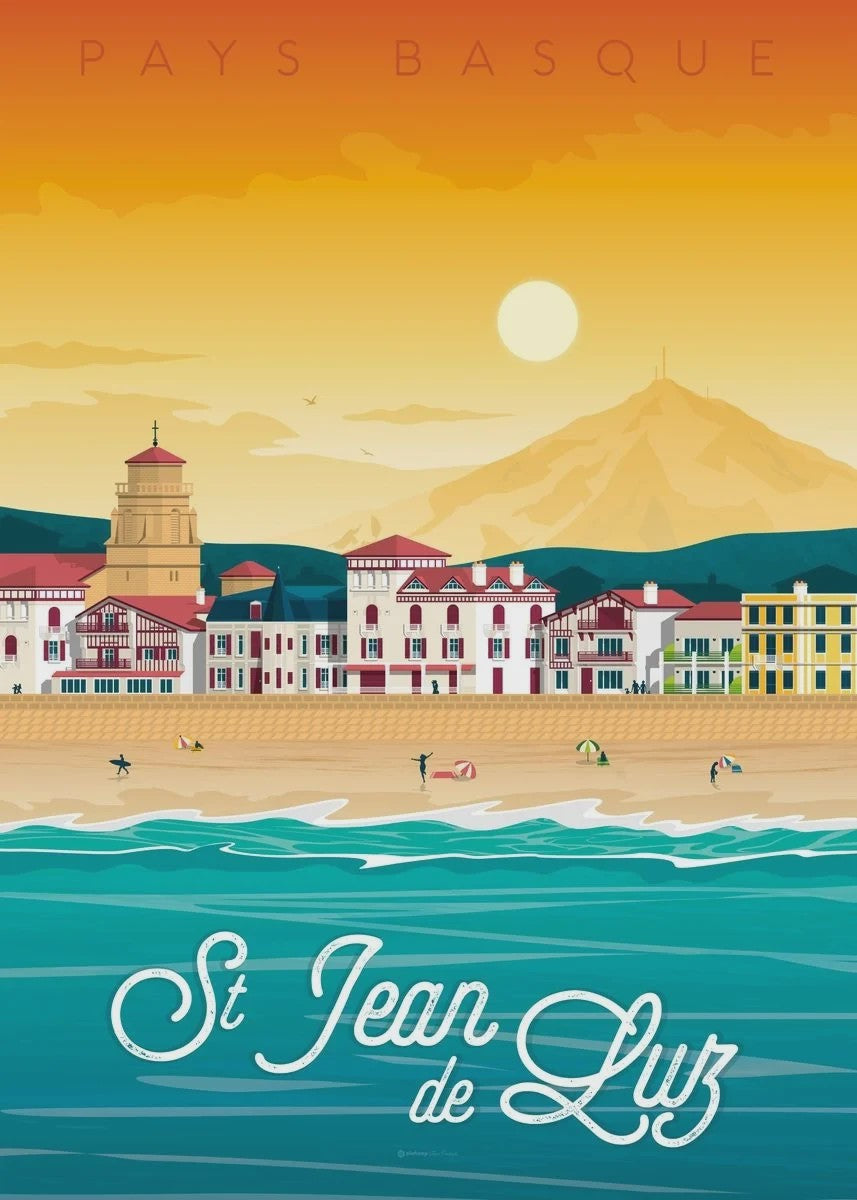 Nordic Canvas Poster: Kleurrijke Reisposters van Europese Steden - Parijs, Nice, Monaco