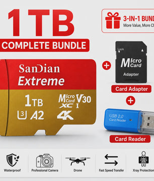 Snelle 128GB Micro SDXC Kaart - Opslag voor Camera, PC, Mac & Meer