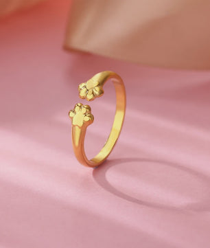 Luxe Gouden Ringen Set: Zirkonia & Boze Oog Design - Verstelbaar & Trendy