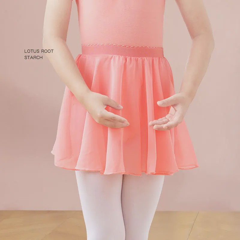 18 Colours Ballet Skirt Girls Toddler Kids Dance Chiffon Skirt Elastic Waist Short Dance Skirt for Girls Tutu Skirt for Ballet