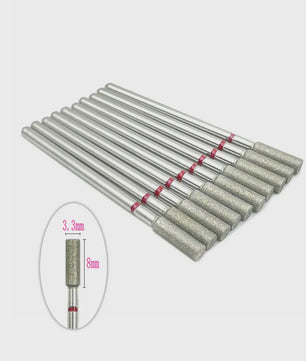 10x Diamant Freesbits Set - 2.35mm Schacht voor Tandheelkunde & Nagelstyling