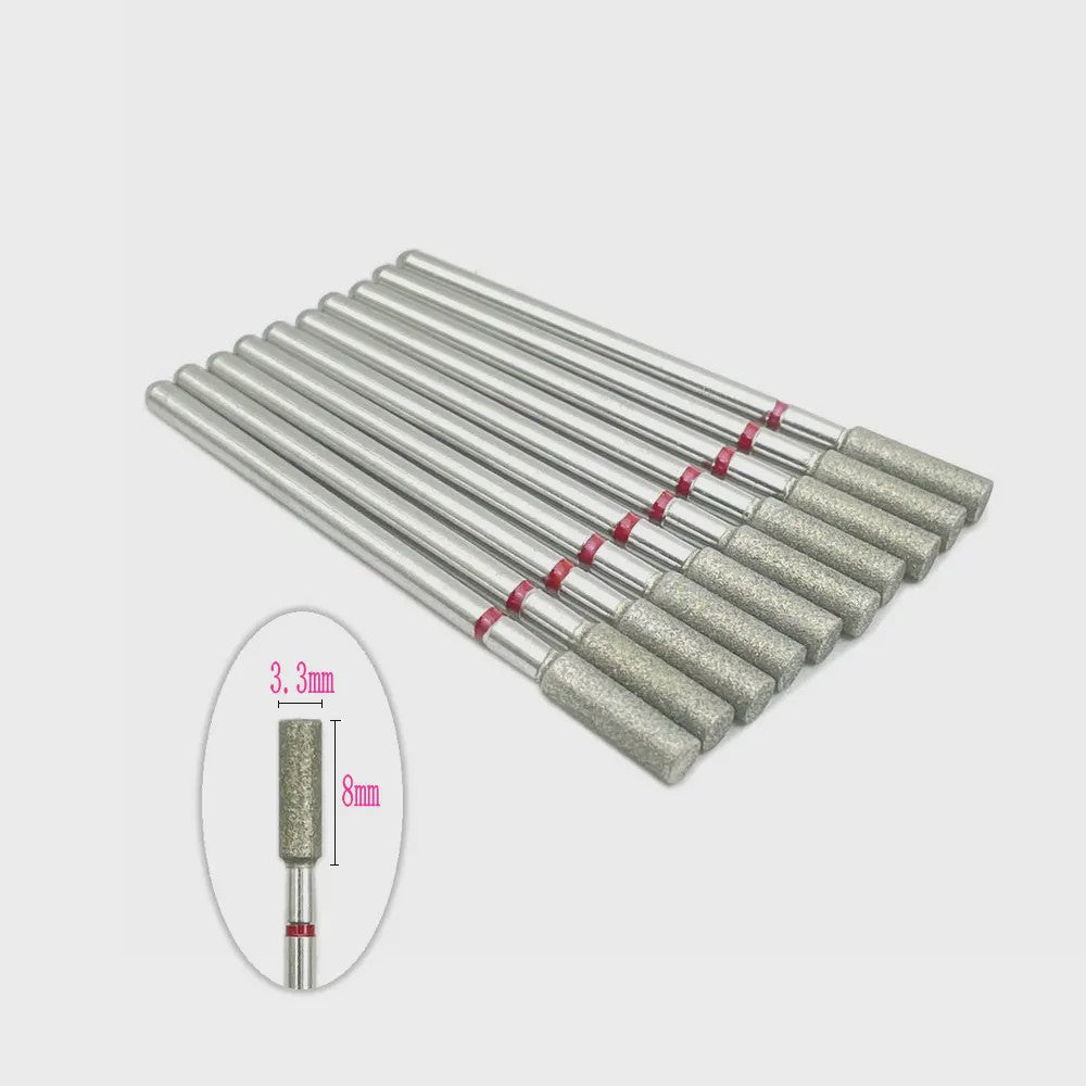 10x Diamant Freesbits Set - 2.35mm Schacht voor Tandheelkunde & Nagelstyling