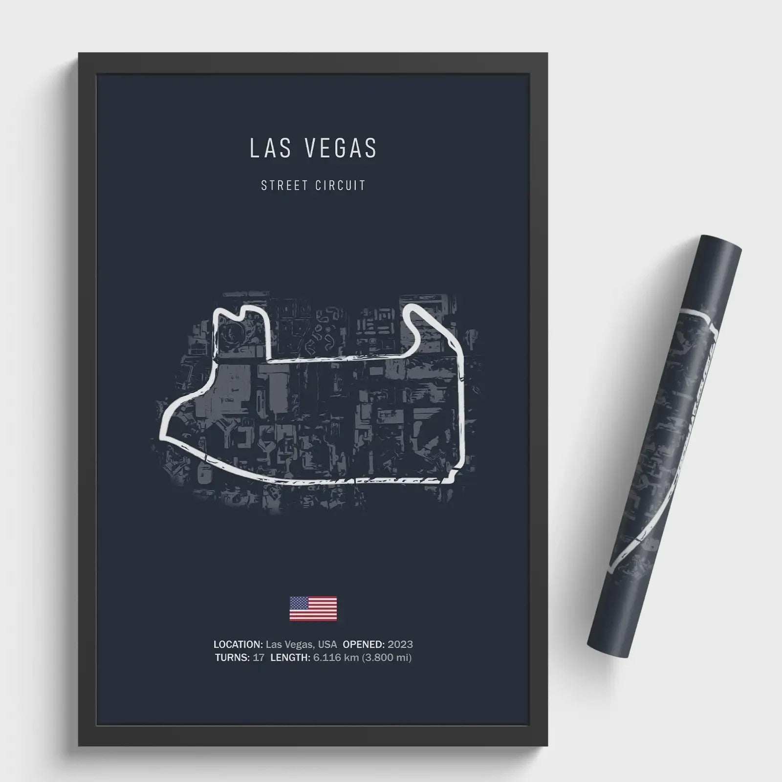 F1 Circuit Poster: Monaco Imola Track Art - Stijlvolle Motorsport Wall Art