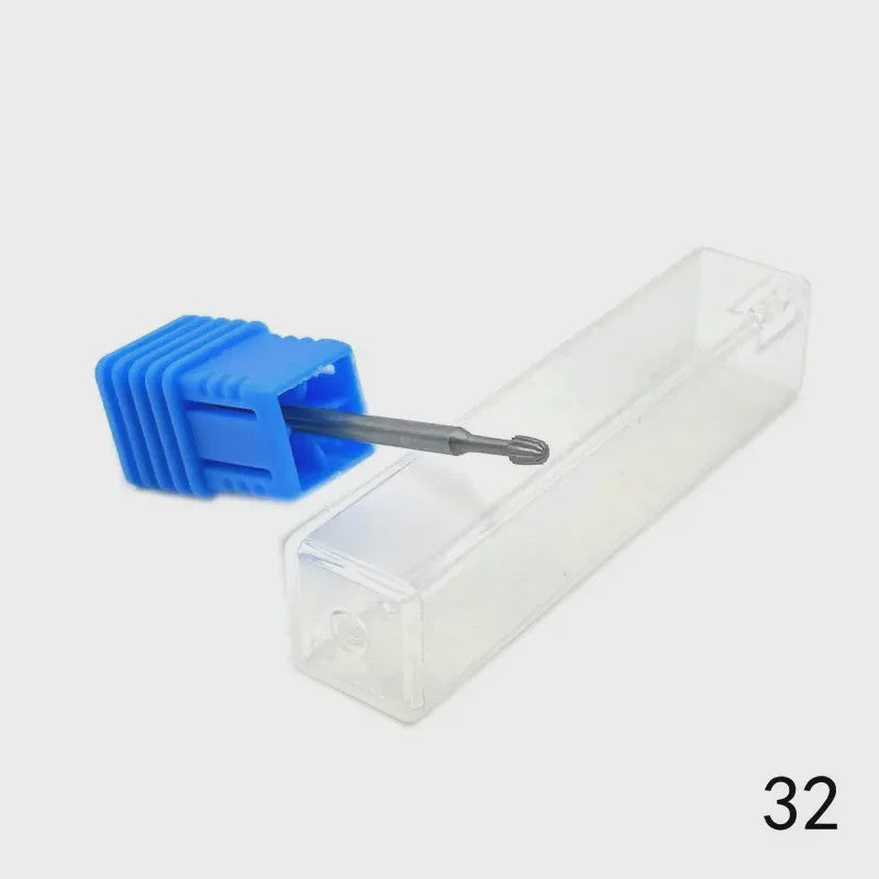 Professionele Tungsten Carbide Nagelboor Bits Set - 33 Stijlen voor Manicure & Pedicure