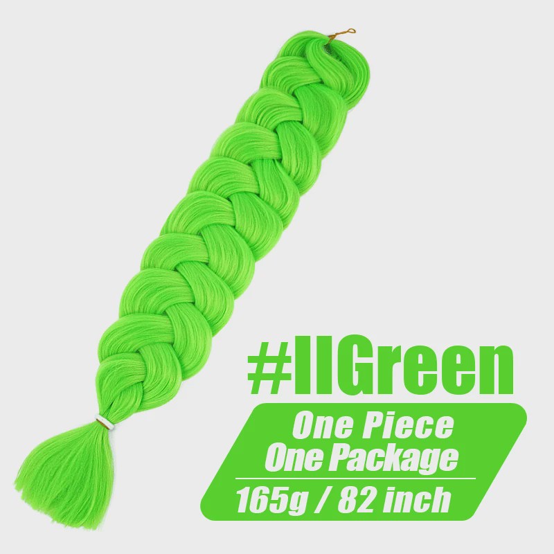 82 Inch Kanekalon Jumbo Braiding Hair - 165g Pre-Stretched Synthetisch Vlecht Haar voor Crocheten