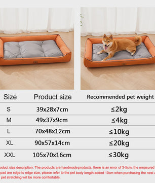Luxe Vierkante Hondenkussen - Waterdicht & Bite-Resistant - Comfortabel voor Grote Honden en Katten