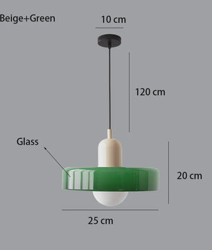 Nordic Retro Glazen Hanglamp - Stijlvolle Verlichting voor Woonkamer, Eetkamer & Slaapkamer