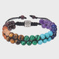 7 Chakra Dubbellaags Edelsteen Armband - Yoga, Meditatie & Helende Kristallen