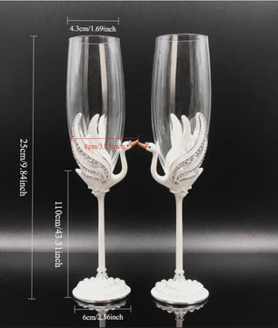 2pcs Light Luxury High-end Crystal Cup Red Wine Glass Set Tall Glass Party Wine Glass Glasses DrinkingGlasses for ChampagneFlute