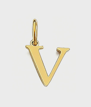 Gouden Initiaal Bedel - Roestvrij Staal - DIY Ketting Bedeltje A-Z