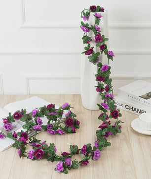 250cm Kunst Rozen Slier - Decoratieve Nepbloemen Slang voor Bruiloft, Huis & Tuin