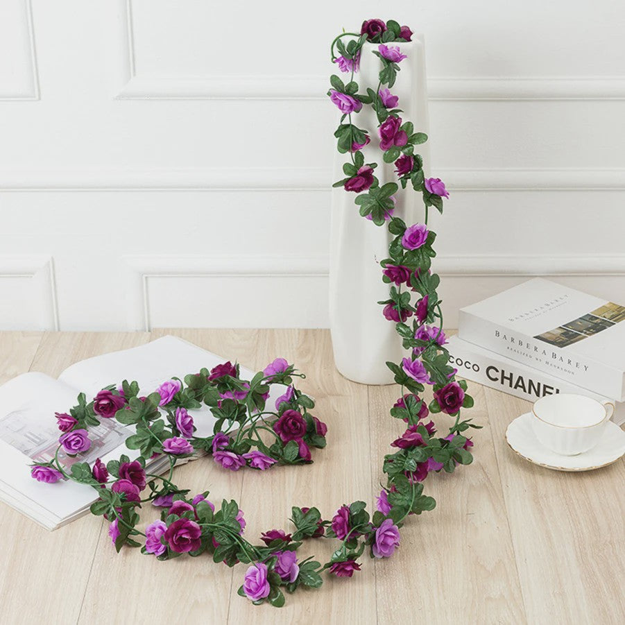 250cm Kunst Rozen Slier - Decoratieve Nepbloemen Slang voor Bruiloft, Huis & Tuin