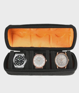 Luxe Horloge Reiskoffer - Harde Rol Organizer met Rode Voering voor 1, 2, 3, 5, 6 of 10 Horloges