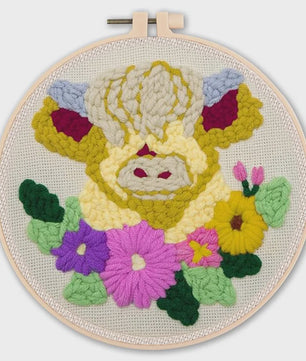 Punch Needle Borduurpakket - Dieren & Patronen - DIY Knutselset voor Beginners