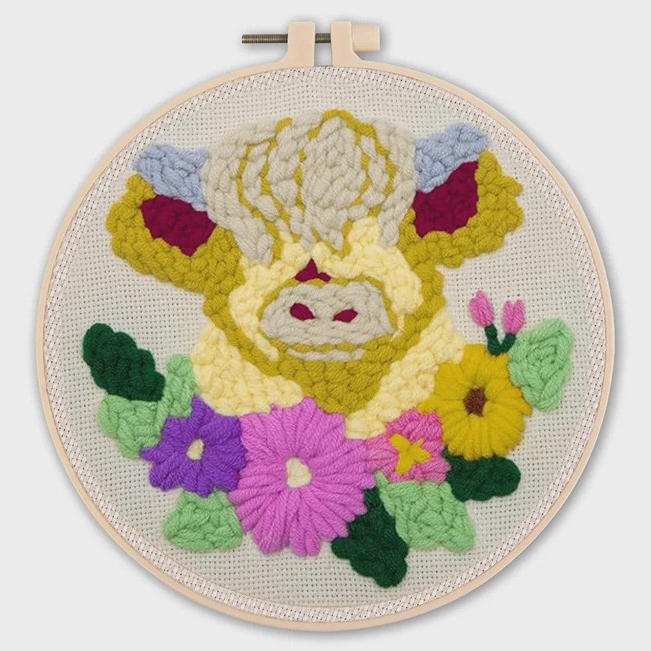 Punch Needle Borduurpakket - Dieren & Patronen - DIY Knutselset voor Beginners