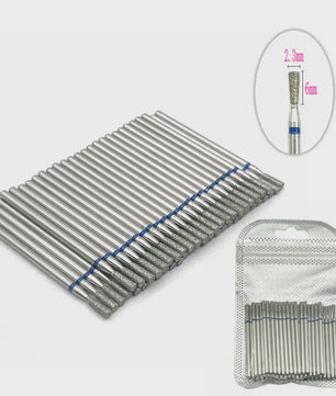 50 Stuks Diamant Freesjes Set - 2.35mm Schacht voor Nagel- en Tandheelkundig Gebruik