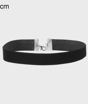Zwarte Fluweel Choker Ketting - Gothic Stijl Halsband voor Dames en Meisjes