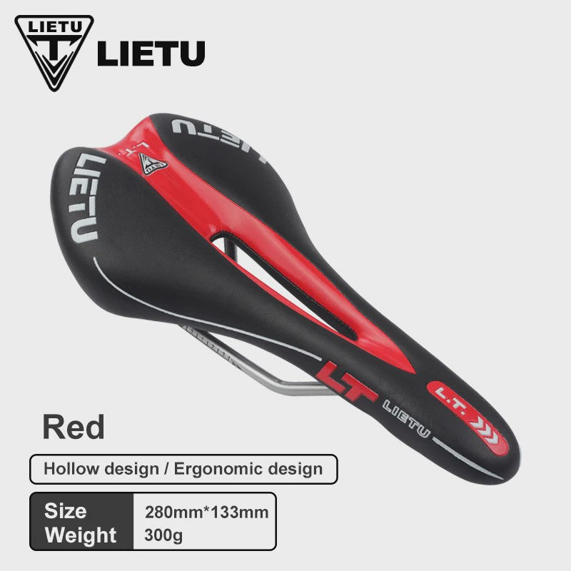 LIETU Fietzadel - Comfortabel MTB & Racefiets Zadel met Siliconen Gel Kussen en Antislip Grip