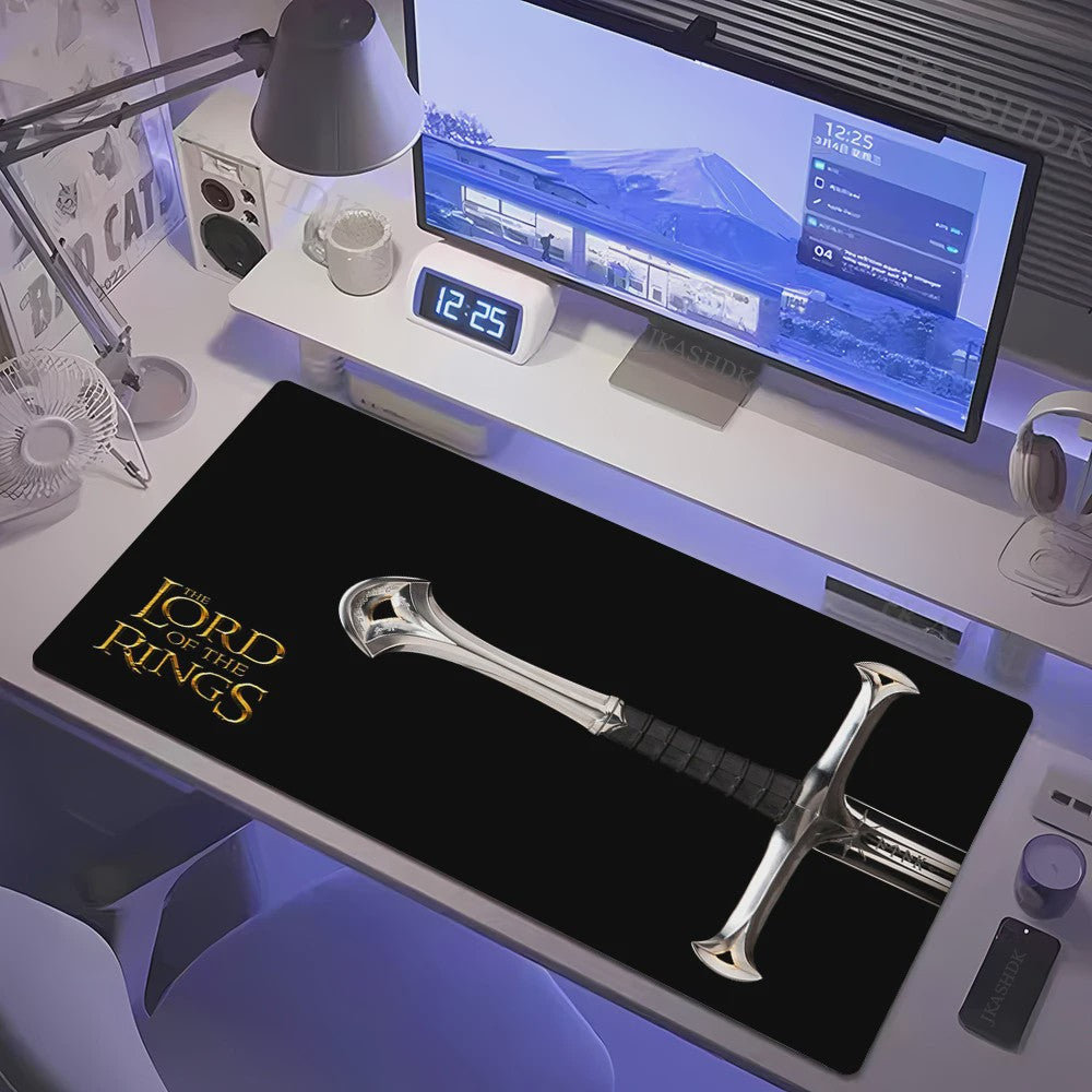 Grote Gaming Muismat XL - Lotrs Film Thema Deskmat voor PC & Bureau