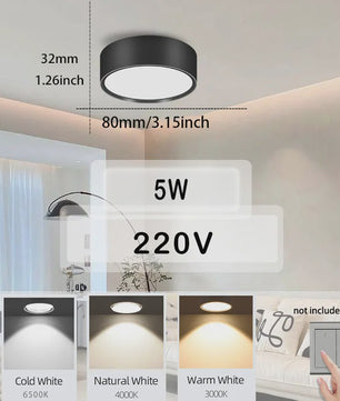 Waterdichte LED Plafondlamp Rond - 18W/30W/40W - IP54 - Badkamer, Keuken, Woonkamer