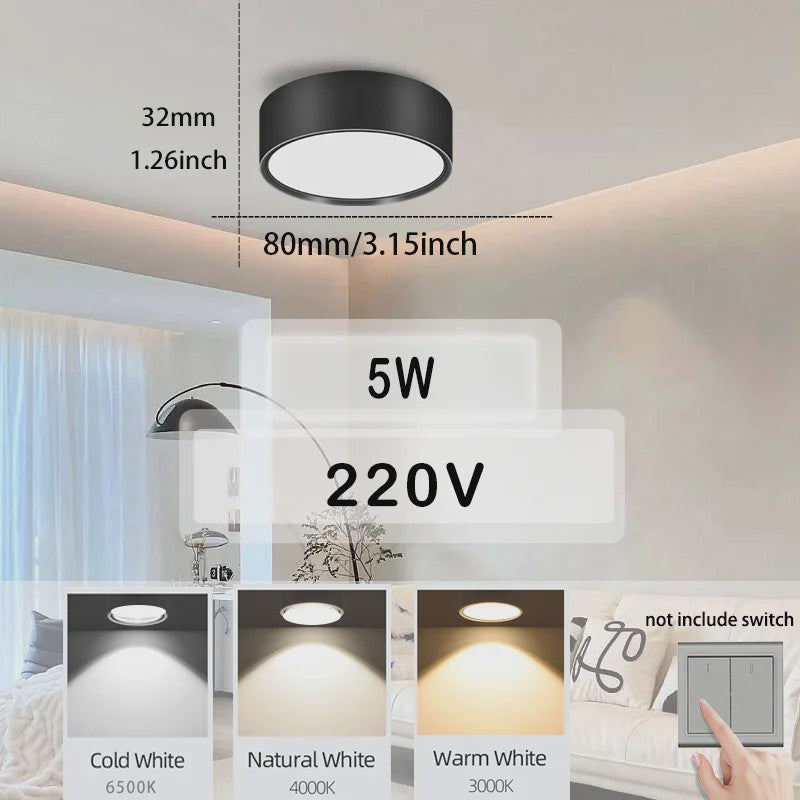 Waterdichte LED Plafondlamp Rond - 18W/30W/40W - IP54 - Badkamer, Keuken, Woonkamer