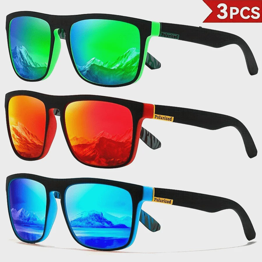 4x Klassieke Gepolariseerde Sport Zonnebril Heren Dames - Lichtgewicht PC Frame UV400