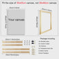 DIY Houten Canvas Frame Kit - Diverse Maten voor Schilderijen & Diamantkunst