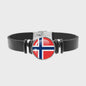Leren Armband met Vlag van [Land] - Stijlvolle Bangle voor Dames en Heren