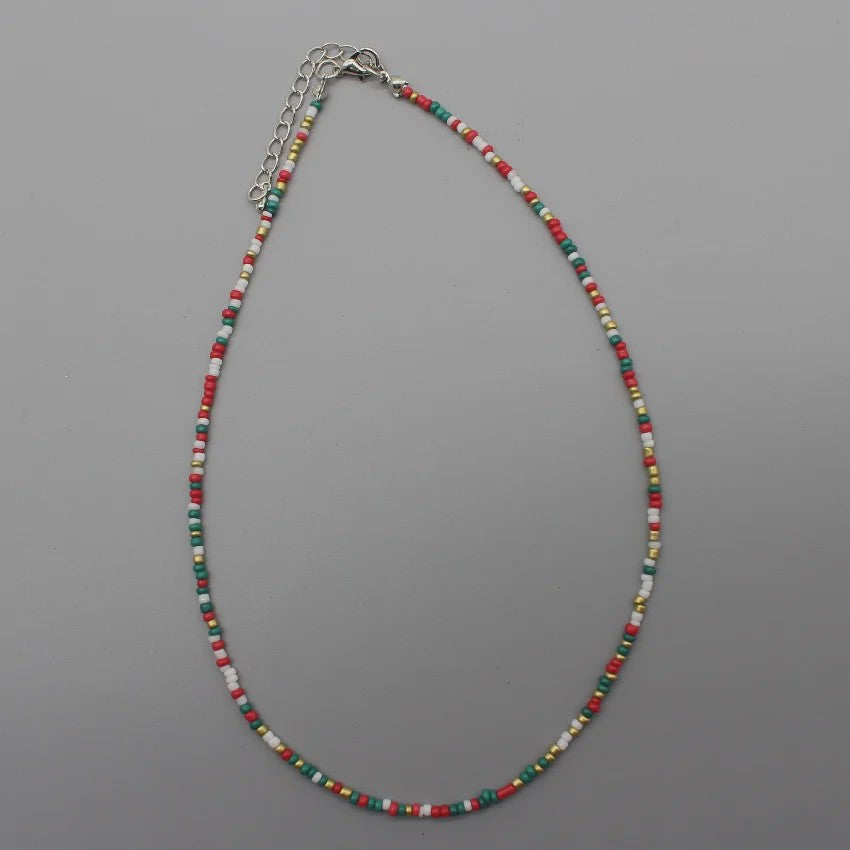 Kleurrijke Kralen Choker Ketting - Handgemaakt Bohemia Stijl